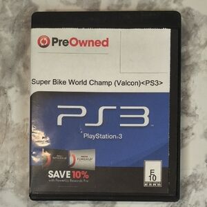 PS3 Super Bike World Champ Game - Black Case